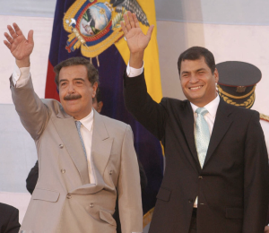 El exalcalde de Guayaquil, Jaime Nebot, y el expresidente, Rafael Correa.