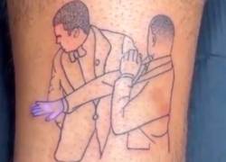 Joven se tatúa la bofetada de Will Smith a Chris Rock y se vuelve viral