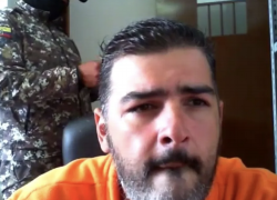 Aquiles Alvarez se conectó desde la cárcel de Latacunga.