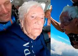 Enfermera de la Segunda Guerra Mundial saltó en paracaídas para celebrar su cumpleaños 100