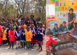 Maestra abandonó su vida en la ciudad y abrió una escuela en África con sus ganancias de Tik Tok