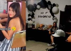 Mujer se divorció por primera vez, y su familia le organizó una fiesta para celebrarlo