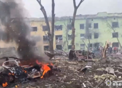 Maternidad destruida en Mariúpol (Ucrania).
