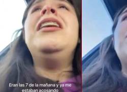 La grabación fue trasmitida en vivo por medio de Instagram y terminó de manera abrupta cuando el implicado le arrebató el celular a la joven (Captura de pantalla).