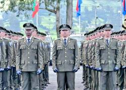 Postulantes para entrar a la Policía Nacional, en una foto de archivo.