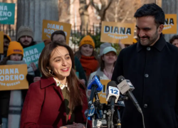 Diana Moreno junto al alcalde de Nueva York, Zohran Mamdani.