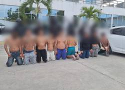 Ocho detenidos en la ciudad de Manta, quienes estarían vinculados al secuestro de un ciudadano.