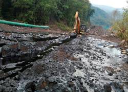 Derrame ocurrido en el sector de San Luis, localidad de Piedra Fina, entre las provincias de Napo y Sucumbíos (Ecuador).