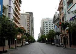 Calles del centro de Guayaquil que serán intervenidas para aumentar el número de habitantes y fomentar la actividad comercial.