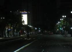Centro de Guayaquil, durante toque de queda del 2024.