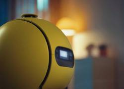 Imagen del robot asistente con IA de Samsung llamado Ballie que fue presentado en la Feria de Electrónica de Consumo (CES) 2024 realizada en Las Vegas.