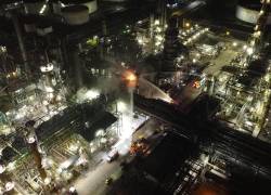 Fotografía que muestra el siniestro en las instalaciones.