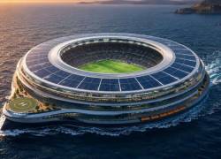 El estadio flotante, proyecto del arquitecto Mark Fenwick.