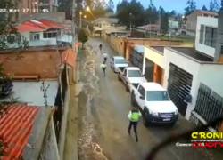 Un hombre se lanzó al río para evitar su captura en Cuenca