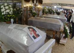 Los restos de los 8 desaparecidos de Daule, fueron enterrados en el Cementerio General Juan Bautista Aguirre del recinto Los Tintos.