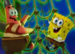 Escena de la nueva película animalda de Bob Esponja.