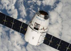 Fotografía de una cápsula Dragon, fabricada por SpaceX