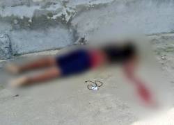 Fotografía difundida por la Policía Nacional que muestra al presunto delincuente luego de ser abatido.