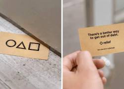 Una empresa de Miami decidió repartir tarjetas inspiradas en la serie para promocionar su actividad, la reducción de deudas.