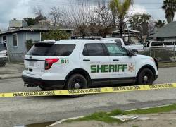 La casa en donde se llevó a cabo el ataque armado, ubicada en el centro de California.