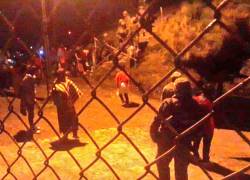 Momento en el que grupos indígenas se tomaron las antenas.