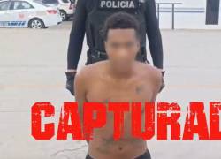 El detenido Michael Q., quien era el más buscado de Esmeraldas.