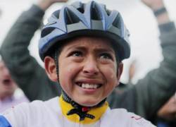 El rostro del menor se hizo viral en Colombia hace dos años cuando celebró entre lágrimas el triunfo de Bernal en el Tour de Francia de 2019.