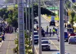 Fotografía del lugar en el que ocurrió el accidente que provocó la muerte de tres miembros de una misma familia.