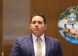 Ronny Aleaga explica foto en piscina con prófugo de la justicia