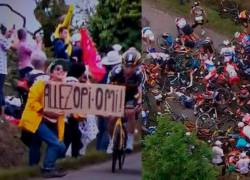 Arrestan a la aficionada del Tour de Francia que causó la caída de más de 20 ciclistas; uno de ellos se rompió los brazos