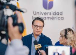 Fotografía del candidato presidencial Fernando Villavicencio, asesinado el 9 de agosto mientras salía de un mitin político.