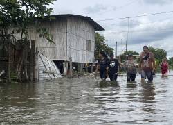 Zona afectada con inundaciones en la costa Ecuatoriana.