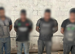 Durante el operativo se detuvo a cuatro sujetos por el delito de tráfico ilícito de armas de fuego.