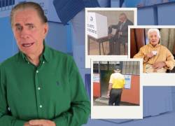 Muchos votantes de la tercera edad acudieron a votar tras el llamado de Alfonso Espinosa de los Monteros.
