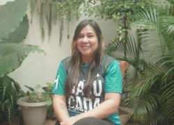 En la imagen Johanna Chévez, quien lidera la Batucada Popular y es educadora.