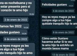 Su hijo falleció hace 6 meses, pero ella le sigue enviando mensajes por WhatsApp