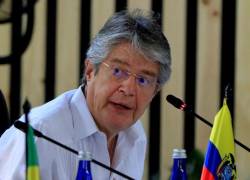 El presidente de Ecuador, Guillermo Lasso, fue registrado el pasado jueves, durante la reunión del Prosur, en Cartagena de Indias, Colombia.