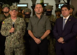 Contundente mensaje del contralmirante Jaime Vela Erazo, jefe del Comando Conjunto de las Fuerzas Armadas.