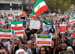 Una concentración en apoyo a los manifestantes en Irán celebrada el 29 de octubre de 2022 en el centro de París Geoffroy Van der Hasselt.