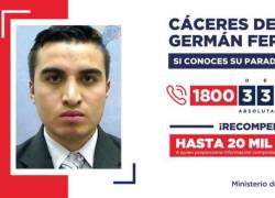 Se busca: Gobierno divulga el rostro de Germán Cáceres, sospechoso de la desaparición de María Belén Bernal