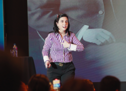 Margarita Pasos dio una charla de casi dos horas durante el Congreso Employee Experience en Guayaquil.