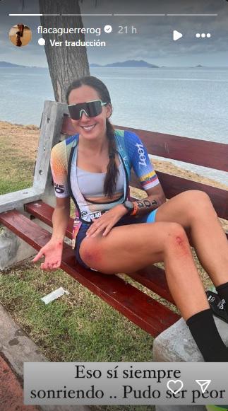 $!La ‘Flaca Guerrero’ se accidentó durante una carrera en Panamá