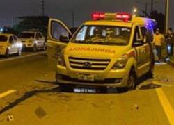 Sicarios propinaron múltiples disparos a la ambulancia.