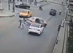 Captura de pantalla de video que capturó el asesinato del gendarme.