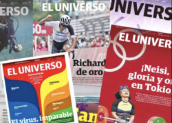 Imagen con varias portadas del diario impreso.