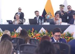 Fotografía que muestra al presidente de la Asamblea Nacional, Niels Olsen, encabezando la sesión plenaria del viernes, 20 de febrero del 2026.