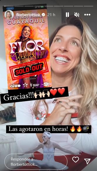 $!La artista anuncio en su Instagram el sold out de las entradas de su concierto en Guayaquil.