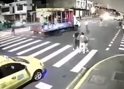 Captura de video que registró el incidente.
