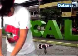 Robo durante transmisión en vivo.