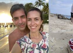 El fiscal se encontraba en la orilla del mar junto a su esposa, la periodista paraguaya Claudia Aguilera.